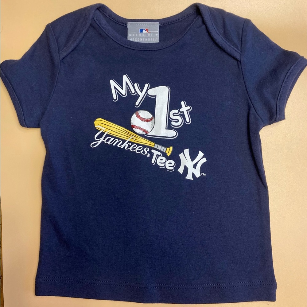 NWOT- “My First Yankees Tee” Shirt, MLB,  24 Month